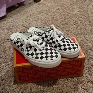 VANS Authentic Mule Black&White Checker 4.5 Y, 6W